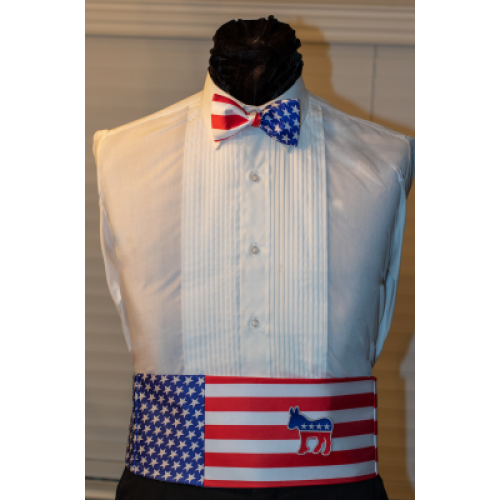 Democratic Cummerbund and Bow Tie Set